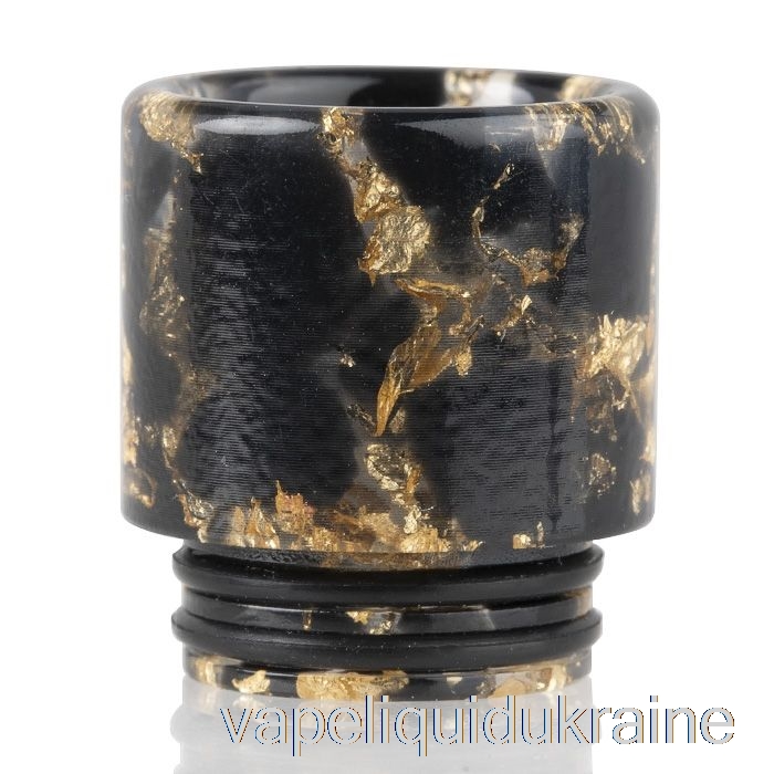 Vape Ukraine 810 Sequins Resin Drip Tip Black Gold